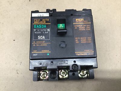 Fuji Auto Breaker EA53F 50A 41-22793 3 Pole 460V #29I55