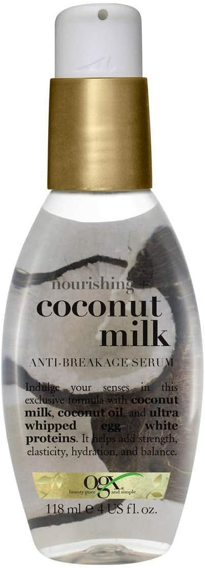 3x OGX Organix Nourishing Coconut Milk Anti-breakage Serum 118 Ml for sale online | eBay