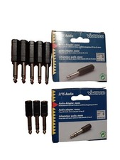 Stock  di 18pz di adattatori vari audio mono e stereo elencati in descrizione.