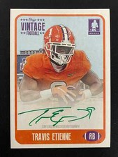 TRAVIS ETIENNE 2021 ONYX VINTAGE ON-CARD AUTO GREEN INK /50 ROOKIE CARD RC *3113