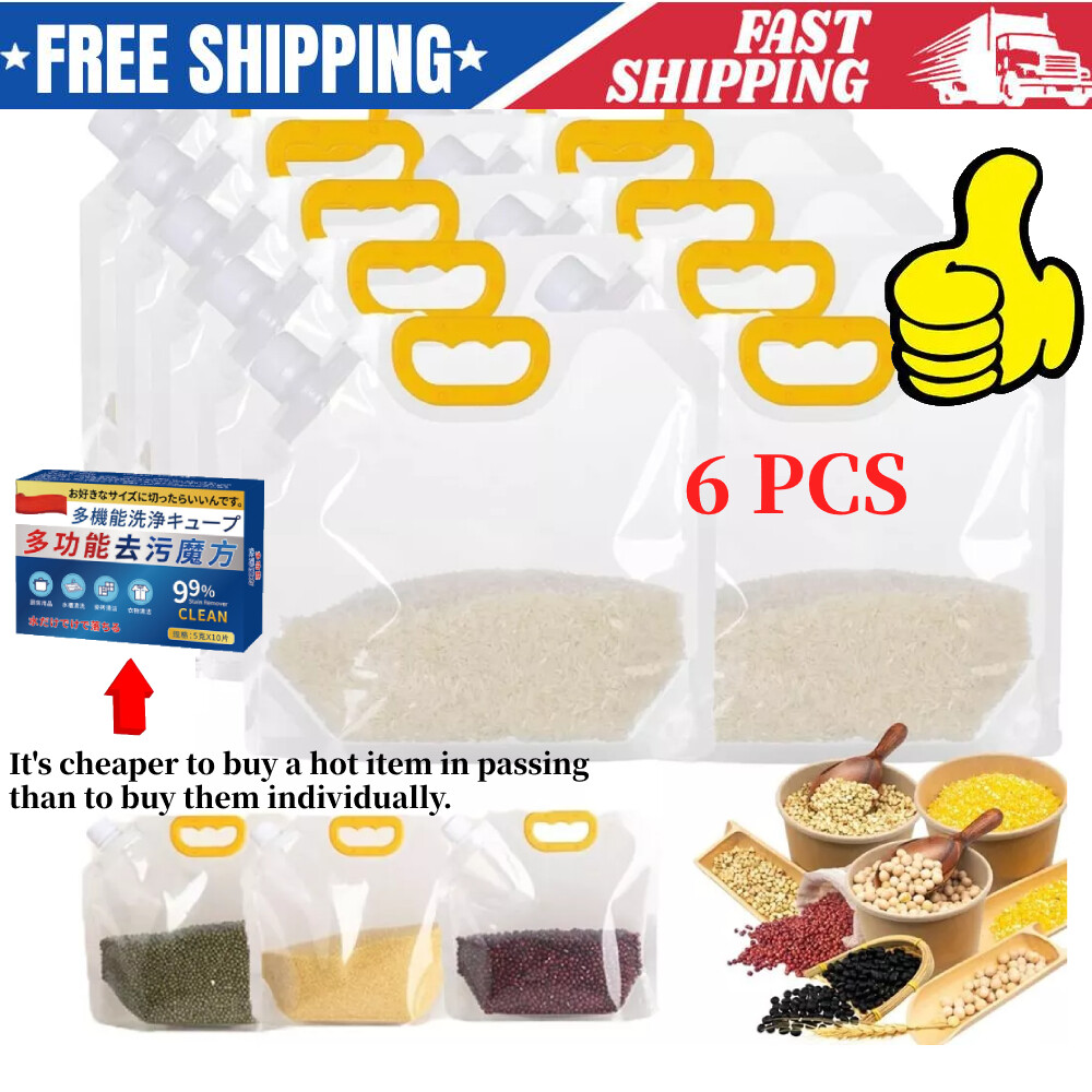 Large Capacity Cereal Storage Bag, Reusable 10 PCS Cereal Containers Storage