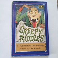 Creepy Riddles Hardcover Book DJ Delightfully Funny 1998