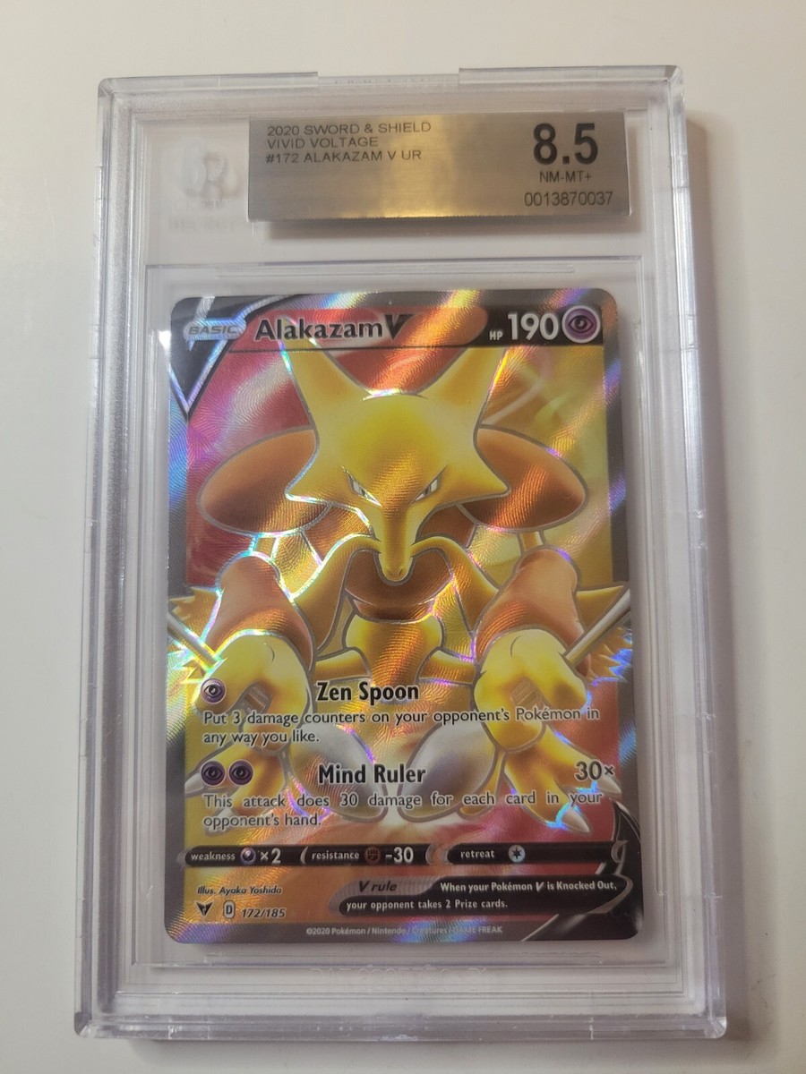 ●TRIPLE DARKNESS Alakazam V (Full Art) 172/185 Swsh04: Vivid Voltage Holo for