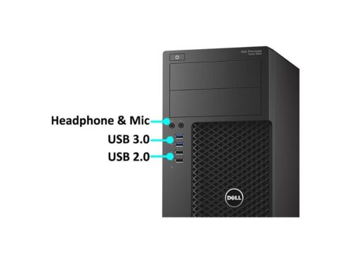 Dell Precision T3620 Gaming PC i5-6500 16GB SSD + HDD DVD GTX 1650 USB 3.0 W10 - Picture 3 of 7