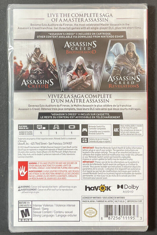 Assassin's Creed the Ezio Collection - SWITCH