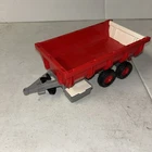 Playmobil hay wagon tractor trailer vintage Red