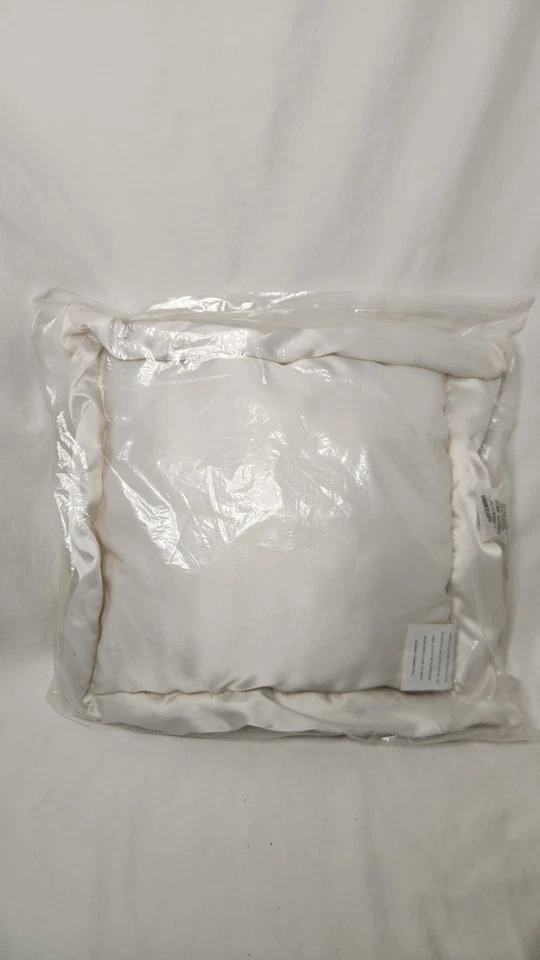 Bearington Baby Collection Creme de la Cream Baby Pillow Faux Fur & Satin NEW - Изображение 3 из 4