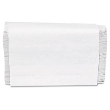 1509 Folded Paper Towels, Multifold, 9 x 9 9/20, White, Pack of 250 Towels C...