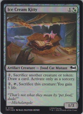 Foil Ice Cream Kitty C Teenage Mutant Ninja Turtles 150 NM