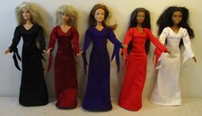 Morticia Type Dresses for 11.5" Fashion Dolls - Halloween