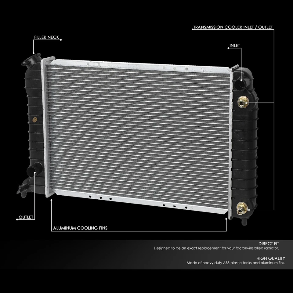 For 1994-2003 Chevy S10 GMC Sonoma 2.2L Radiator OE Style Aluminum Core 1531 - Image 2 of 4