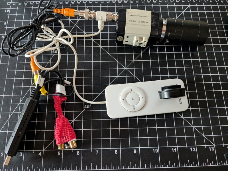 Revolution Imager R1 1.25" Live View CCD Video Astronomy Camera and Accessories.