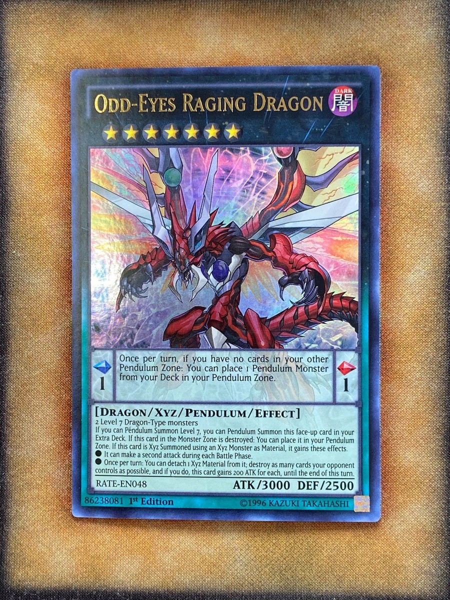 Yugioh Odd-Eyes Raging Dragon RATE-EN048 Ultra Rare 1st Ed NM | eBay
