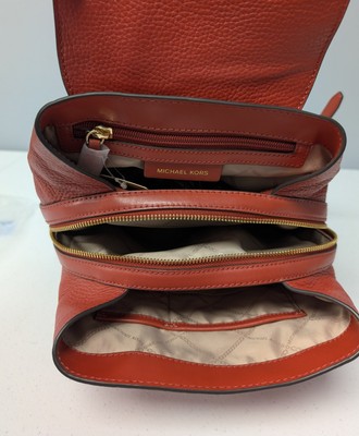 Michael Kors Raven Leather Medium Backpack Terracotta  display picture 3