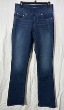 Jag Jeans Women's Blue Paley Mid-Rise Bootcut, Pull-On, Size 8
