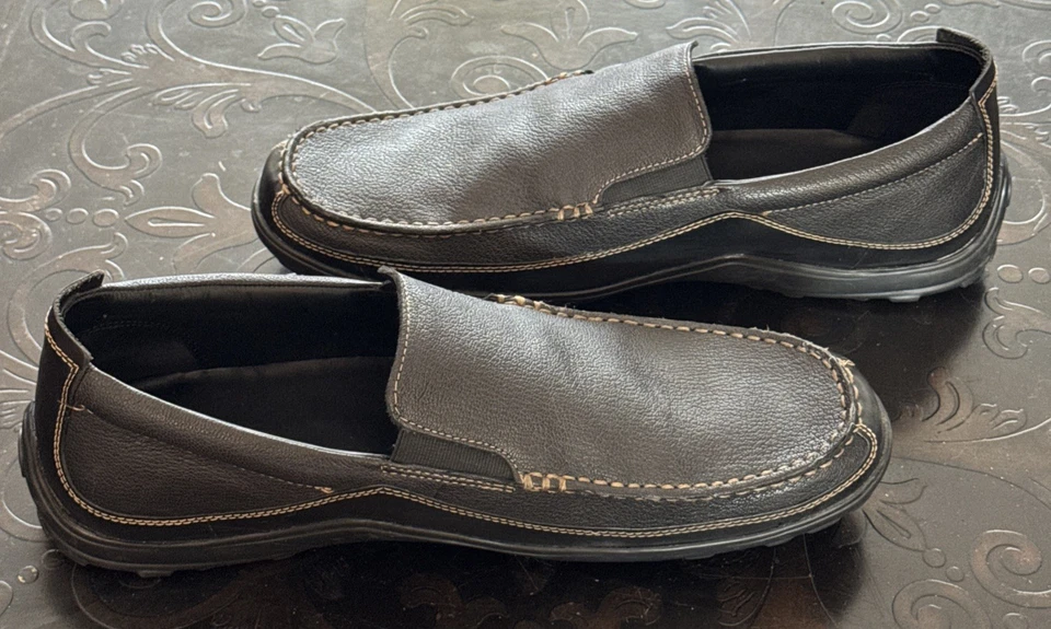 Cole Haan Zapatos Para Hombre 13 M Tucker Mocasines de Conducción Venecianos Cuero Negro C03557 Foto 4 de 4