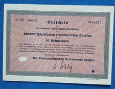 09 236 Kupon losowy Reichsmark-List kredytowy 30 Reichsmark, 1.11.1932