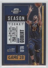 2020 Contenders Optic Season Ticket Rudy Gobert (Prizm Text Back Error) #61 dq2