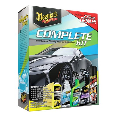 Meguiar's Complete Car Care Kit, G55208,Microfiber,7.08 lb,Easy Clean