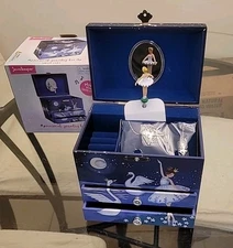 Jewelkeeper Jewelry Music Box, Plays "Swan Lake", Holiday,  Christmas Gifts