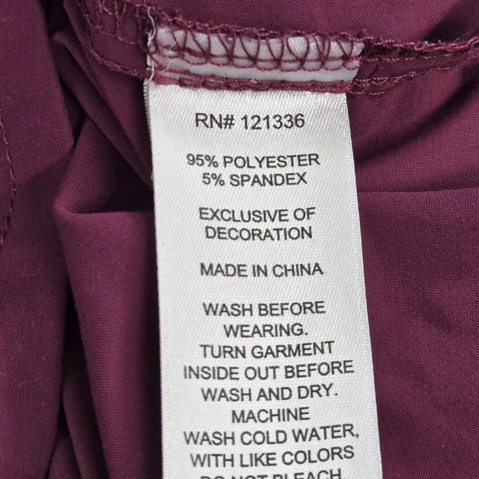 Blusa Médica Koi Basics Mujer M Púrpura Becca Elastizada PO#WH109731 Manga Corta Foto 3 de 4