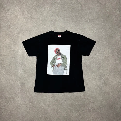 T shirt graphique noir Supreme Andre 3000 (M)
