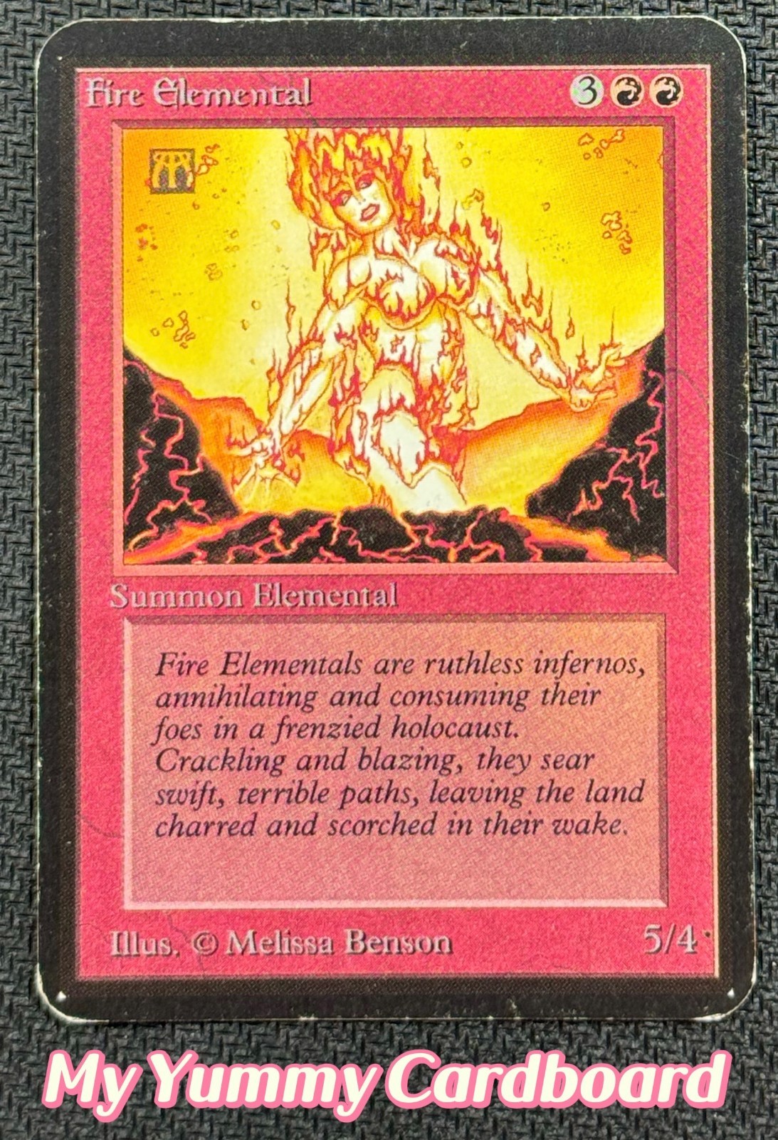 MTG Alpha Fire Elemental — Heavily Played | Limited Edition Alpha 1993