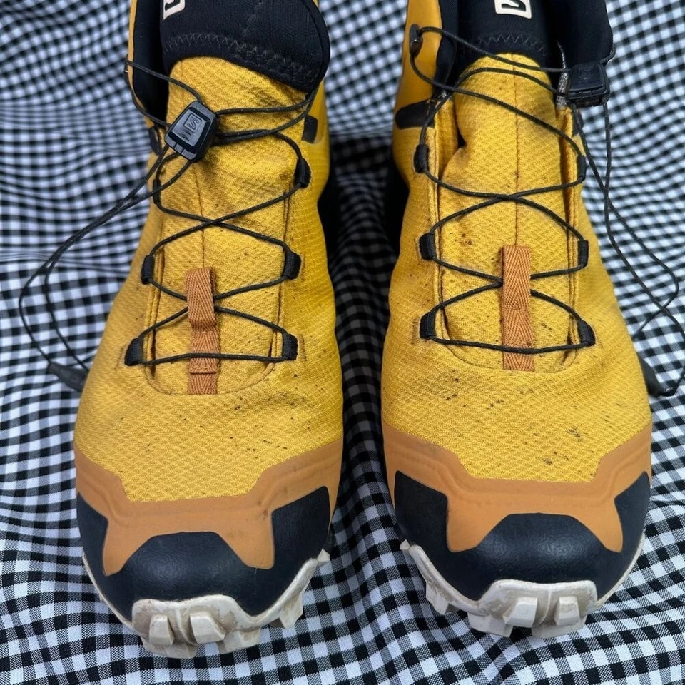 Salomon Cross Hike Mid GTX Bota Senderismo Gorpcore Amarillo Negro Para hombres 12 Foto 2 de 4