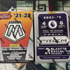 2021/2022-23 Panini Prizm ,Mosaic FIFA Soccer Blaster Boxes Sealed 2 Box Lot