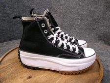 Converse Run Star Hike HI Black White Gum High Top Sneakers 166800C Mens Size 8