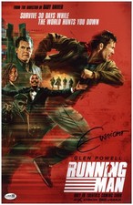 Edgar Wright Signed 11x17 Movie Poster The Running Man Autographed JSA COA