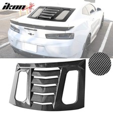 2016-2024 Chevy Camaro Carbon Fiber Print Rear Window Louver ABS