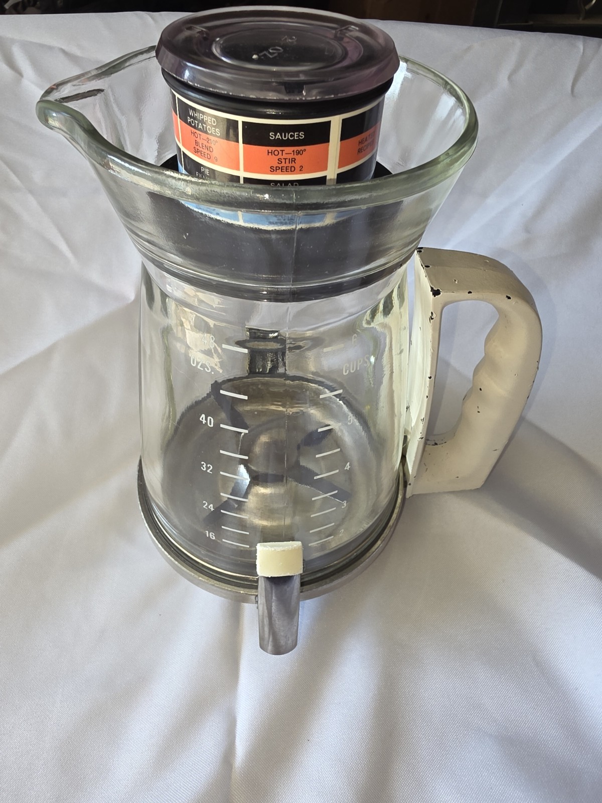 Vintage RONSON Cook 'n' Stir BLENDER Replacement 6 Cup Pitch