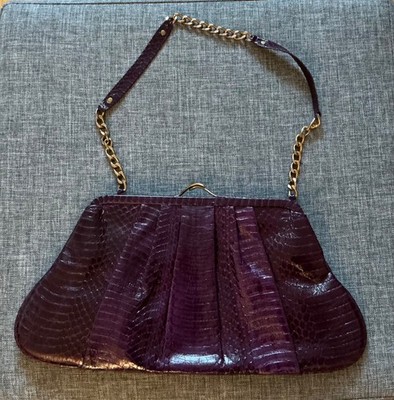  LELYA Great Handbag, Clutch*Chainbag, Snake Look*Great Berry Tone*