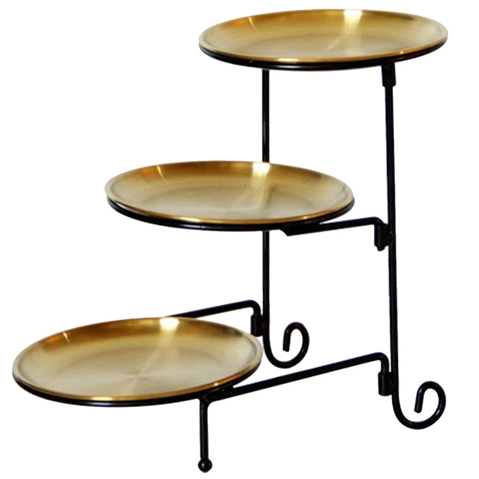  Tiered Serving Platter Cupcake Holders Decorative Food Tray Multi-functional - Image 2 of 4