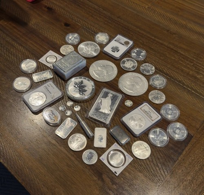 #ad 15 Spot Surprise Set Ounce .999 Silver amp; .999 Gold amp; Coin Opportunities $43.00