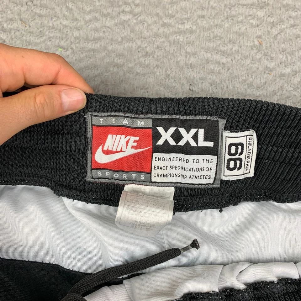 Vintage 90s NIKE Philadelphia 76ers Basketball Shorts 2XL NBA VTG - Image 3 of 4