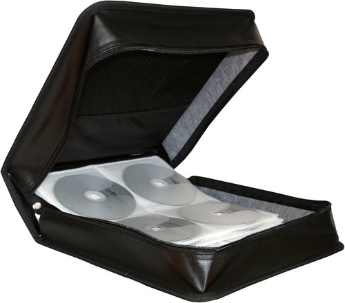 MediaRange BOX94 – Archiving Folder for 300 CDs/DVDs Imitation Leather Black - 第 2/3 張圖片