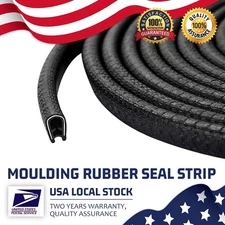 33ft U-Shape Car Door Edge Guards,Black Universal Rubber Seal Car Door Edge Trim