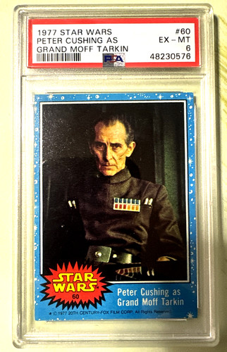 1977 Topps Star Wars #60 Peter Cushing as Grand Moff Tarkin — PSA 6