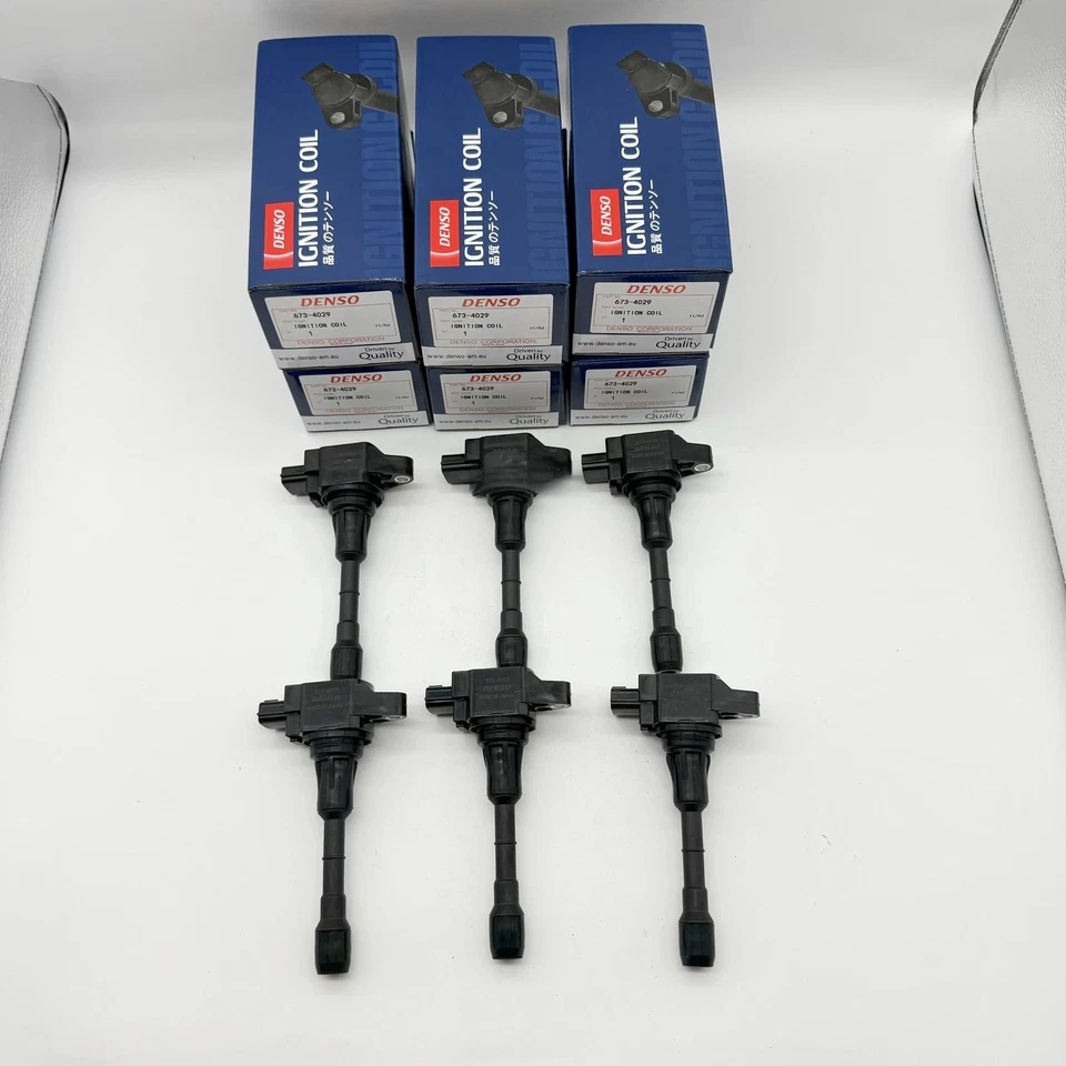 6Pcs 22448-JA10C DENSO Ignition Coil for Nissan Maxima Altima 3.5L V6 673-4029 Foto 4 de 4