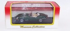 1:43 KYOSHO MUSEUM COLLECTION JAGUAR E TYPE ROADSTER GREEN W/CASE 03061G NIB