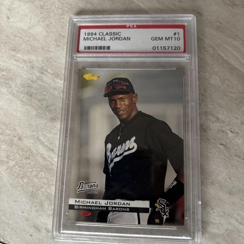 1994 Classic #1 Michael Jordan RC Rookie Birmingham Barons PSA 10 GEM MT 10