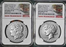2025 S REVERSE PROOF SILVER PEACE MORGAN DOLLAR NGC PF70 FIRST DAY  FDI -Presale