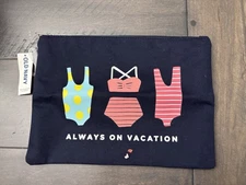 Old Navy WET SUIT BAG TRAVEL LOTIONS BATHING SUIT SWIM BAG New Plastic Lined