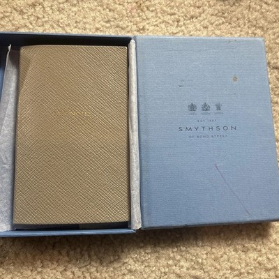 Smythson Featherweight Leather  Fair Notes  Notebook Art Fair Never Used