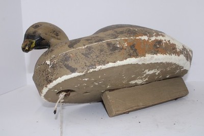 Vintage Lightweight Foam Duck Decoy with Anchor Mount & Keel