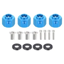 Aluminum Wheel Hex Hub 9mm Hex Extended Spacers for RC Car, Blue