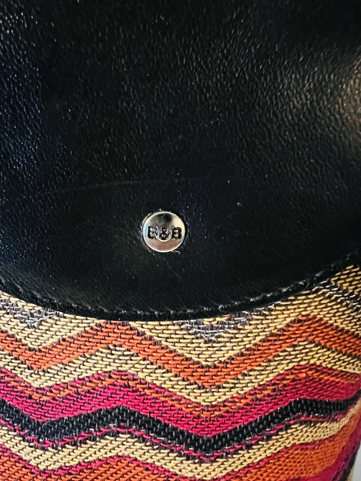 NWT Boots N Bags Small Multicolor Crossbody Bag Black Genuine Leather Flap - Image 4 of 4