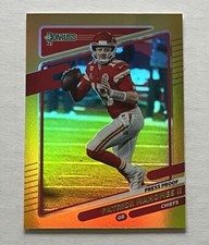 2021 Panini Donruss Press Proof Gold Premium Stock #116A Patrick Mahomes II 💥